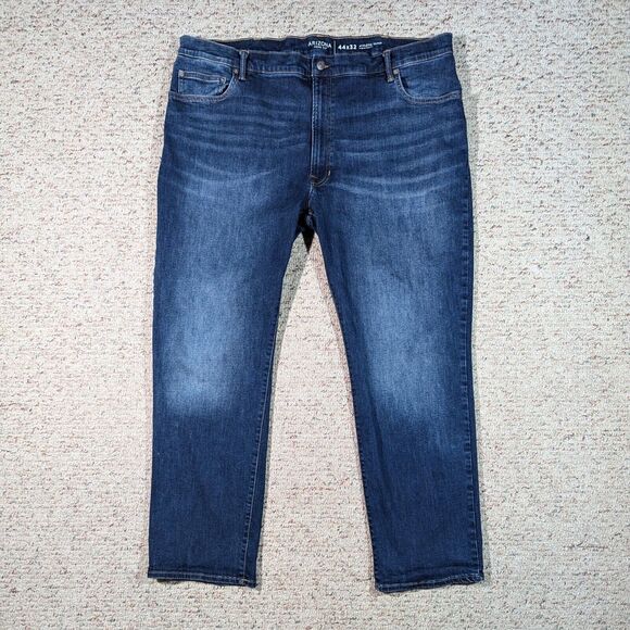 Arizona Blue Jeans Denim Stretch Athletic Taper Mens Size 44 x 32 Medium Wash - Picture 1 of 9